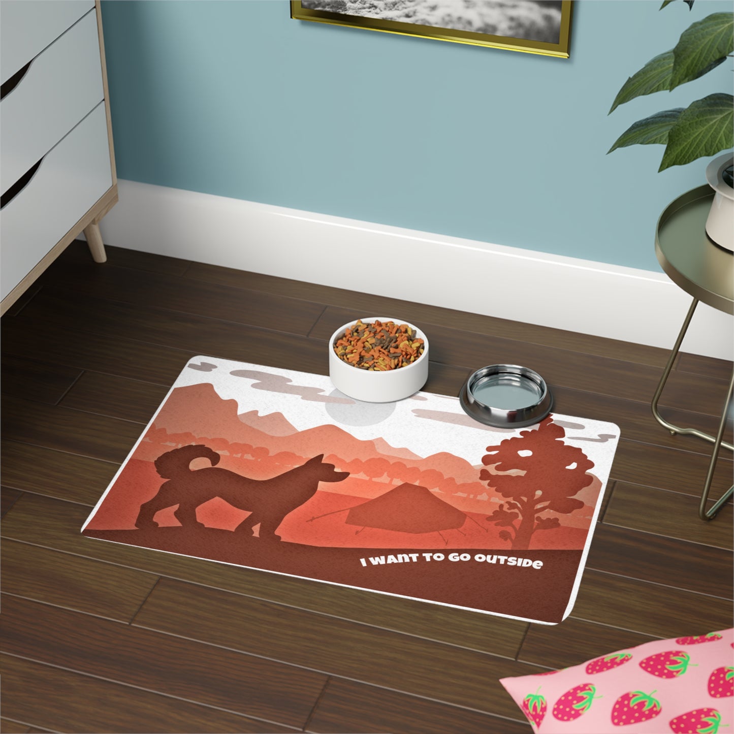 Camping Dog Food Mat (12x18)