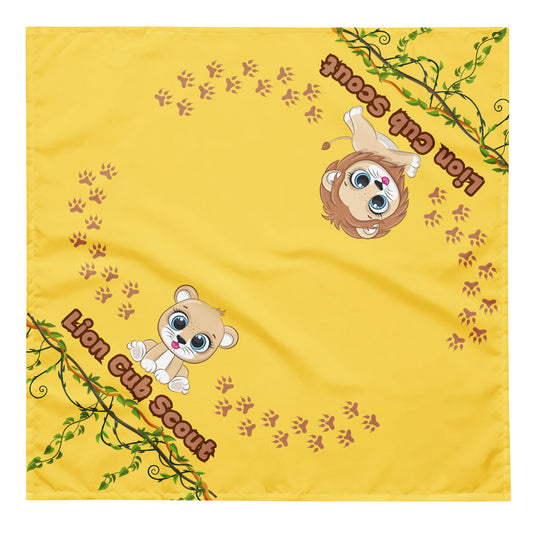 Lion Cub Scout Bandana/Neckerchief All-over print