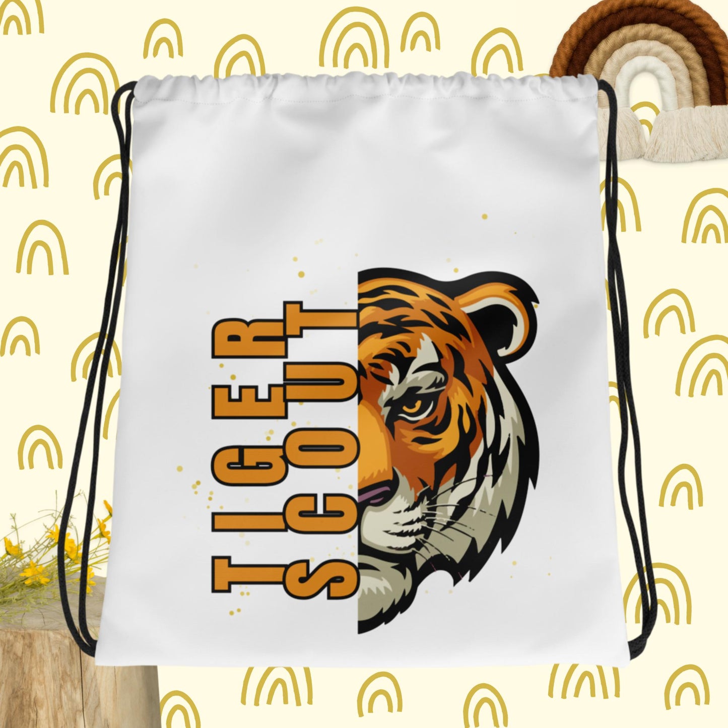 Tiger Scout Drawstring bag