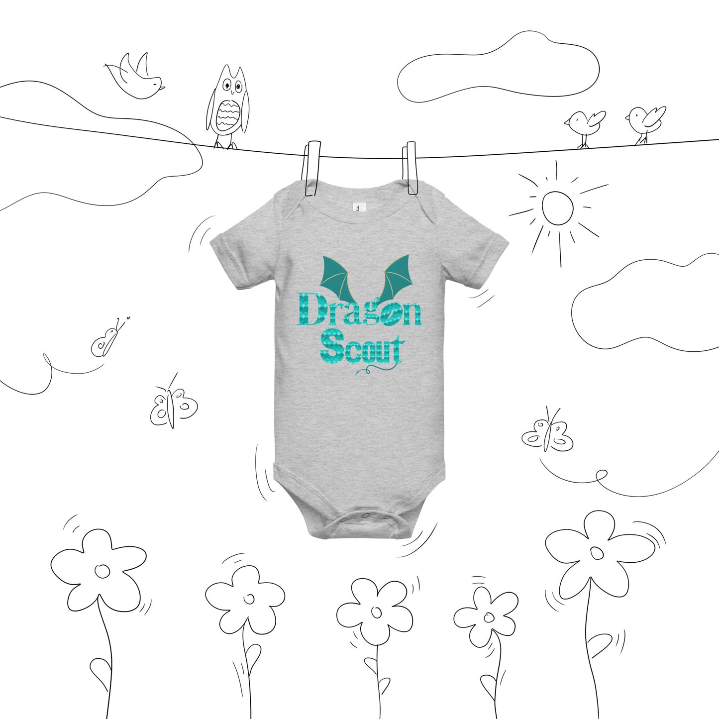 Dragon Scout - Baby short sleeve one piece