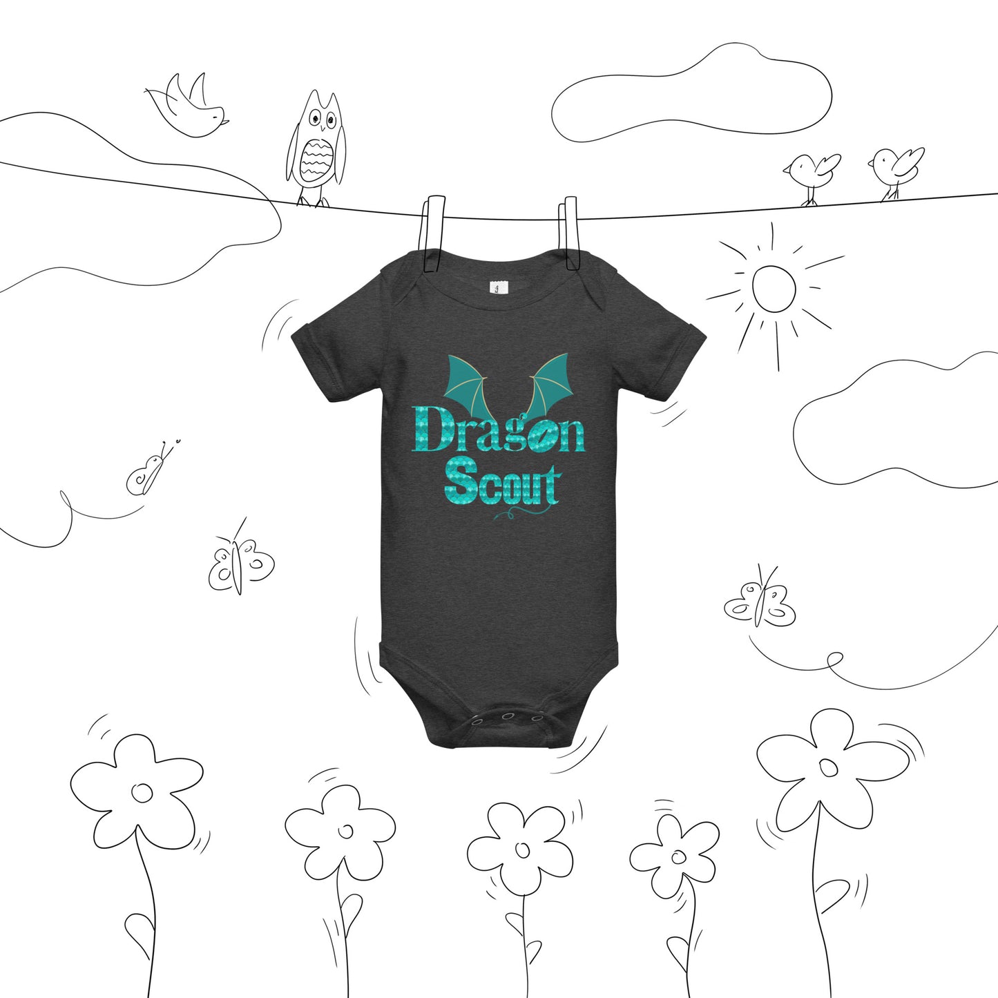 Dragon Scout - Baby short sleeve one piece