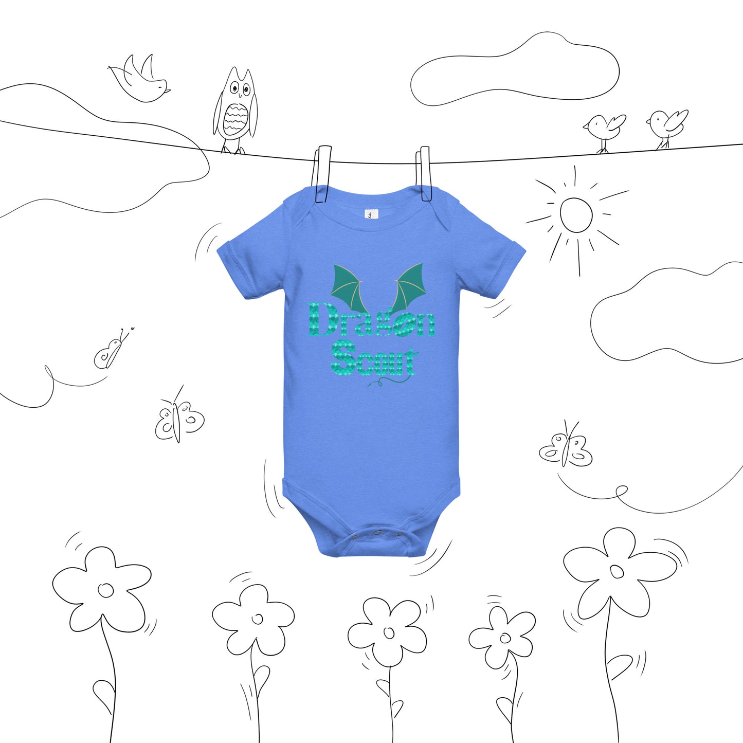 Dragon Scout - Baby short sleeve one piece