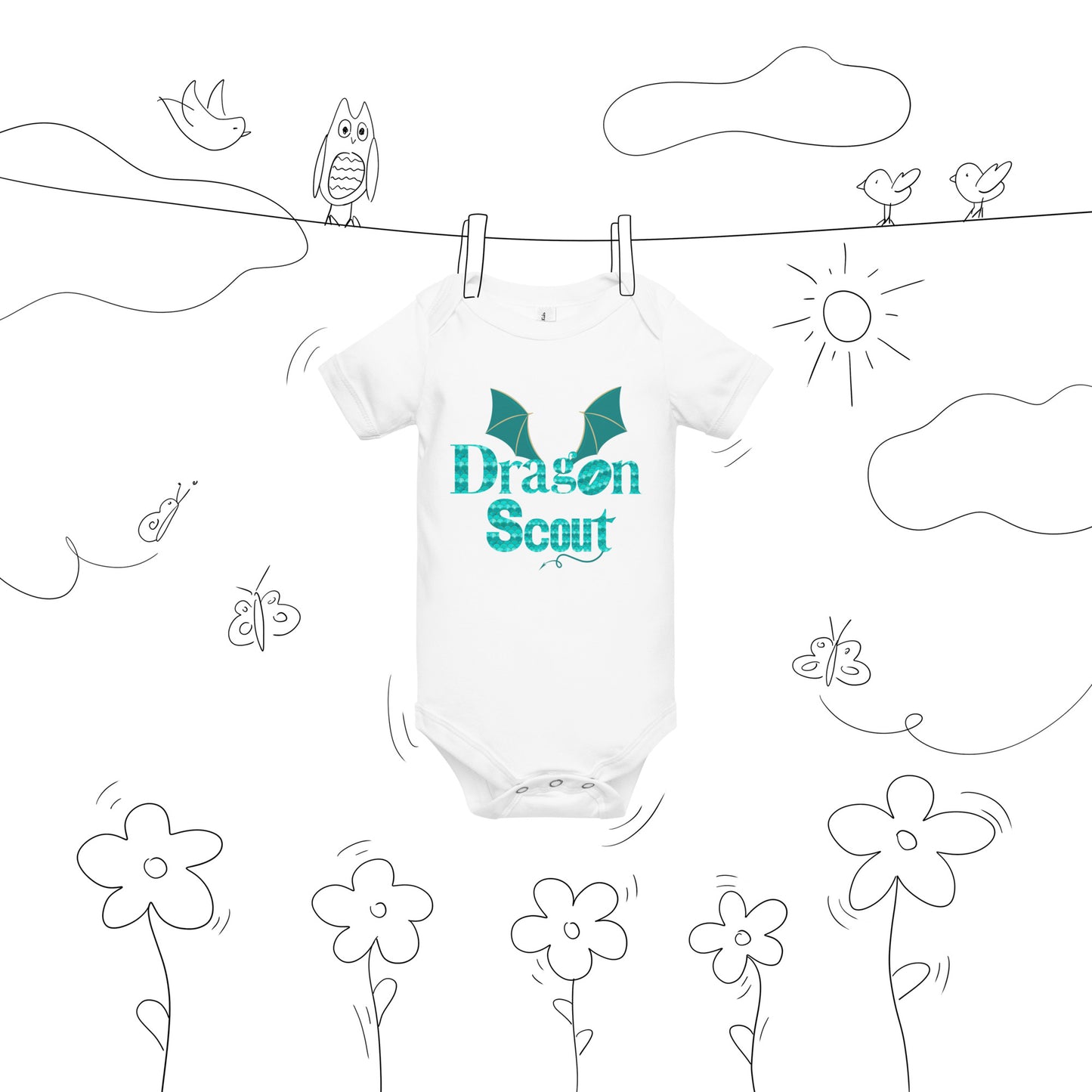 Dragon Scout - Baby short sleeve one piece