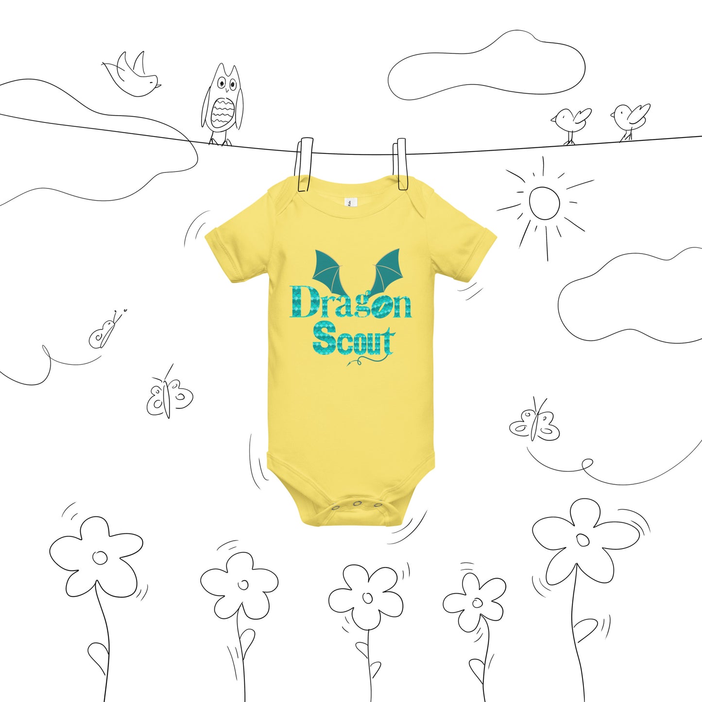 Dragon Scout - Baby short sleeve one piece