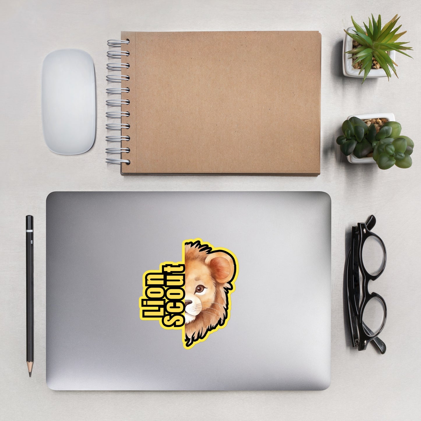 Lion Scout Bubble-free stickers