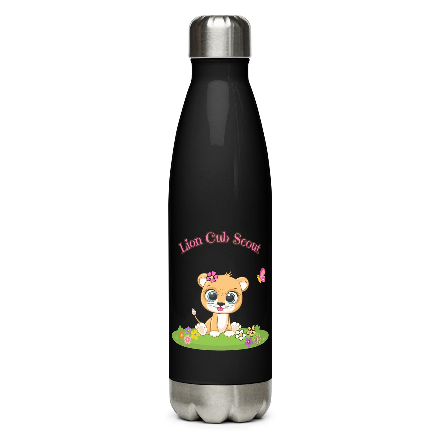 Girls Lion Cub Scout Stainless steel water bottle