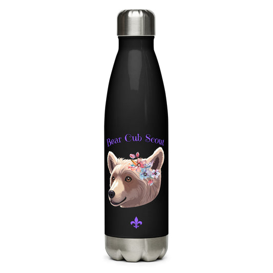 Girls Bear Cub Scout Stainless steel water bottle