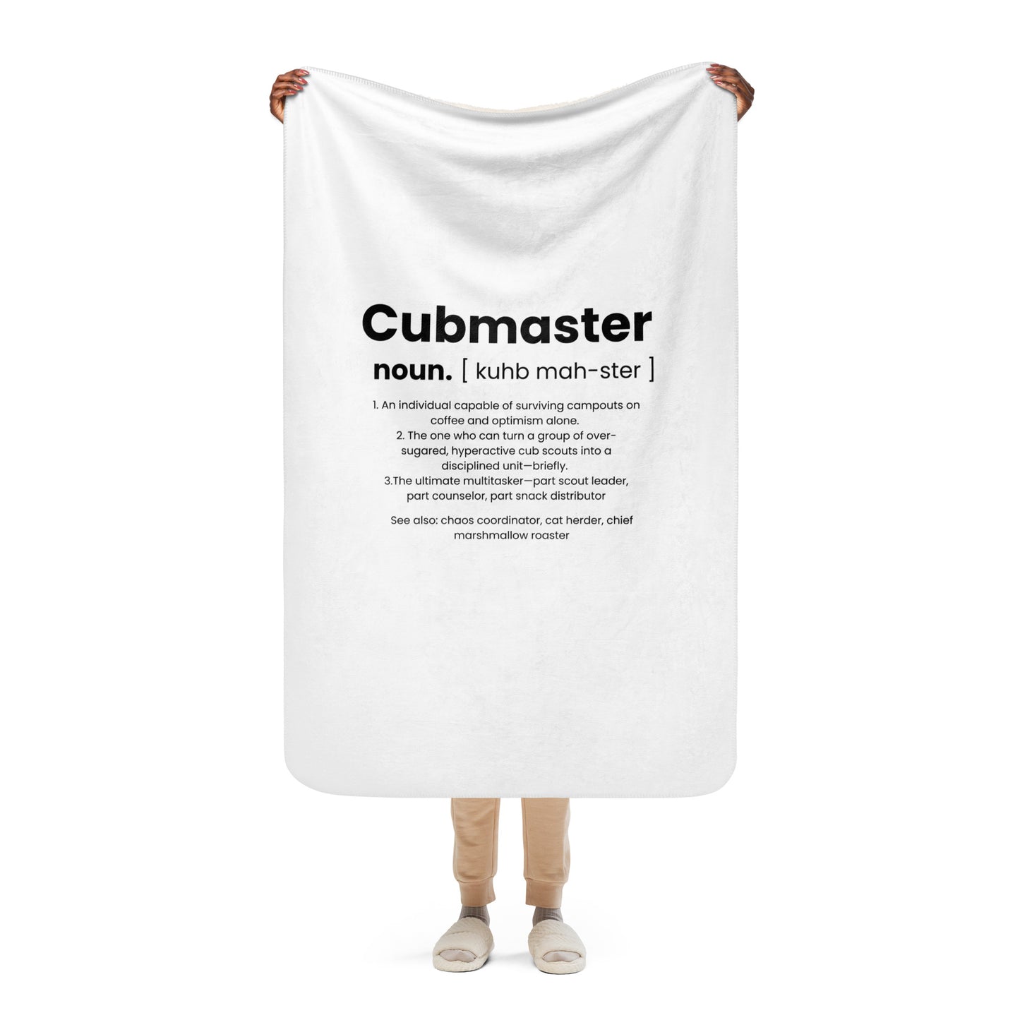 Cubmaster Dictionary Definition Sherpa blanket