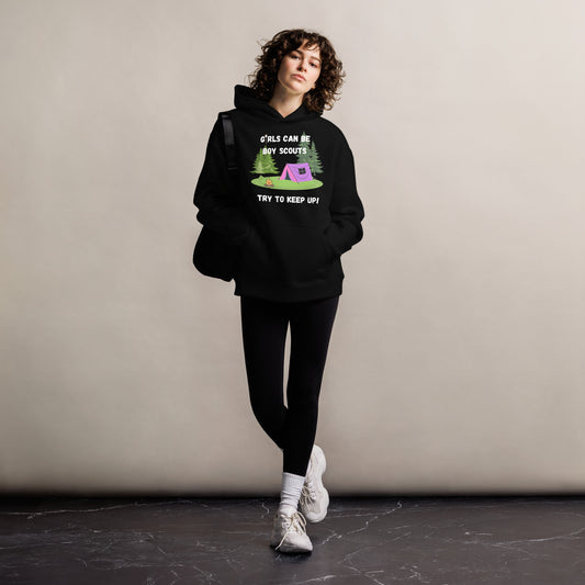 Girls Can Be Boy Scouts - Unisex oversized hoodie