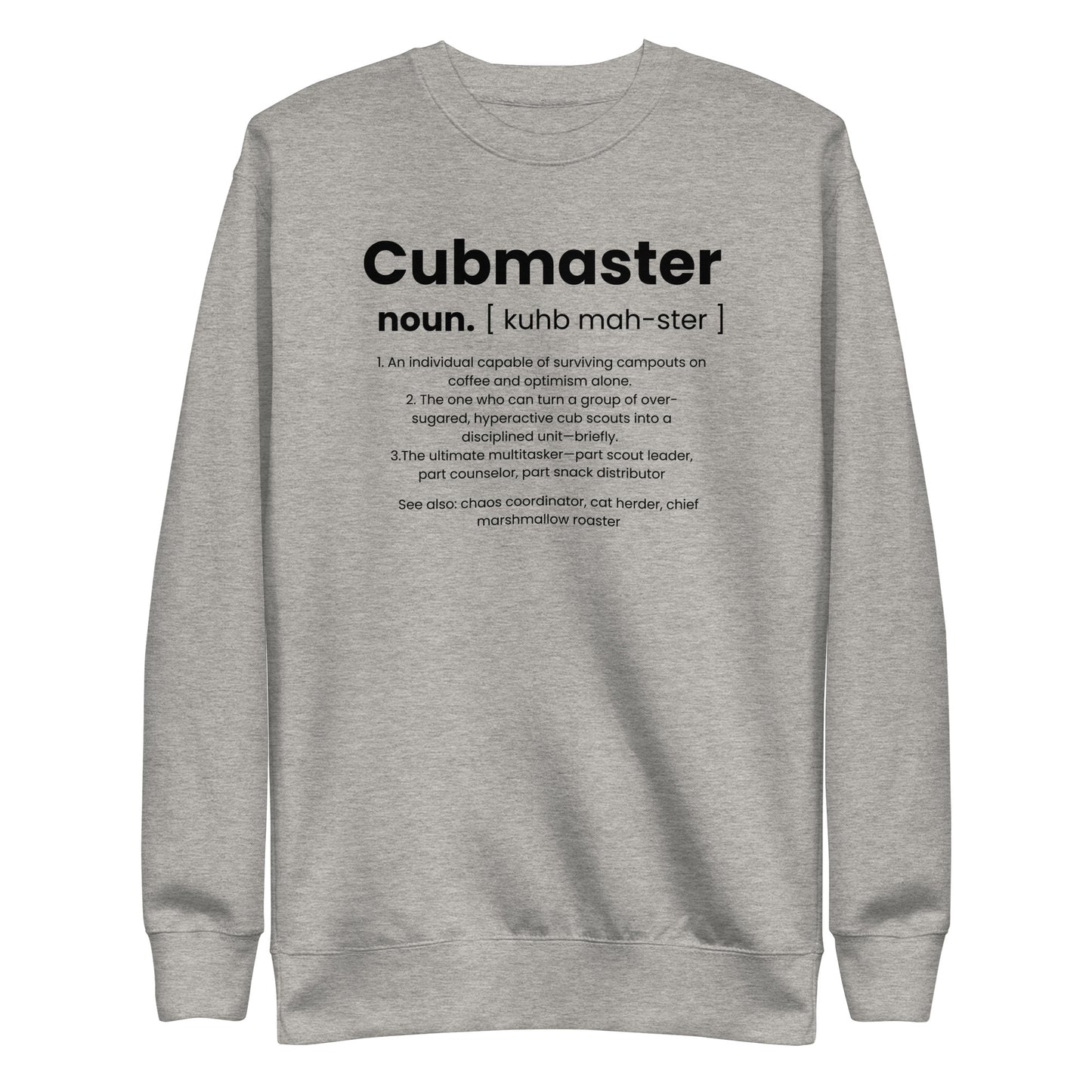 Cubmaster Definition Unisex Premium Sweatshirt