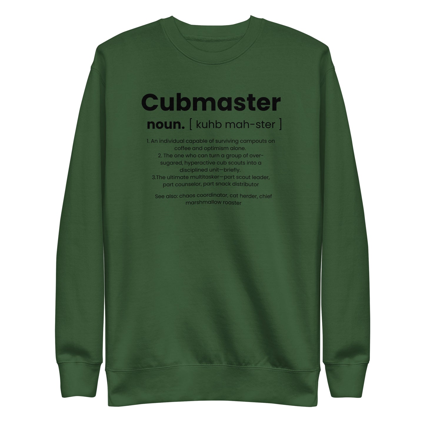 Cubmaster Definition Unisex Premium Sweatshirt