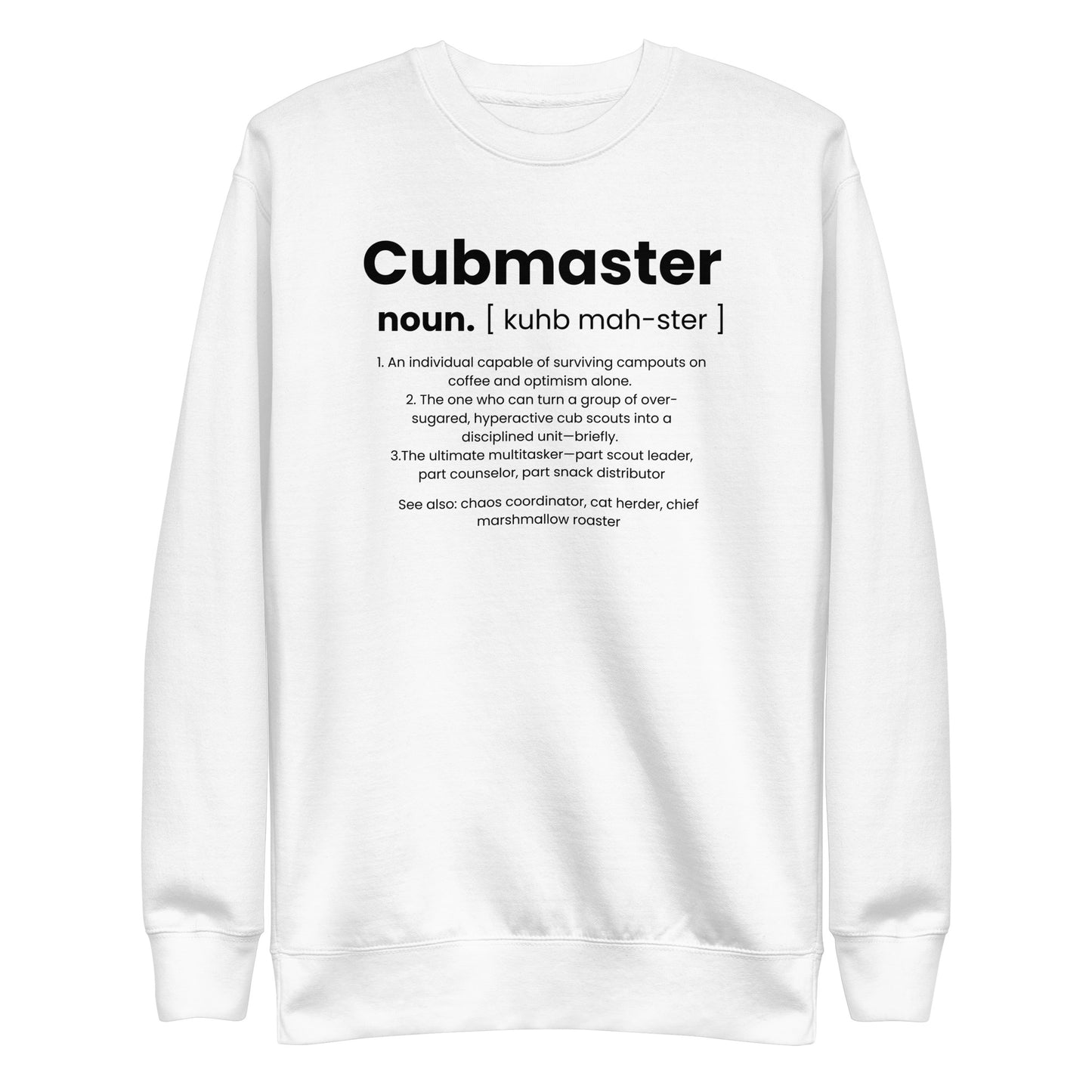 Cubmaster Definition Unisex Premium Sweatshirt