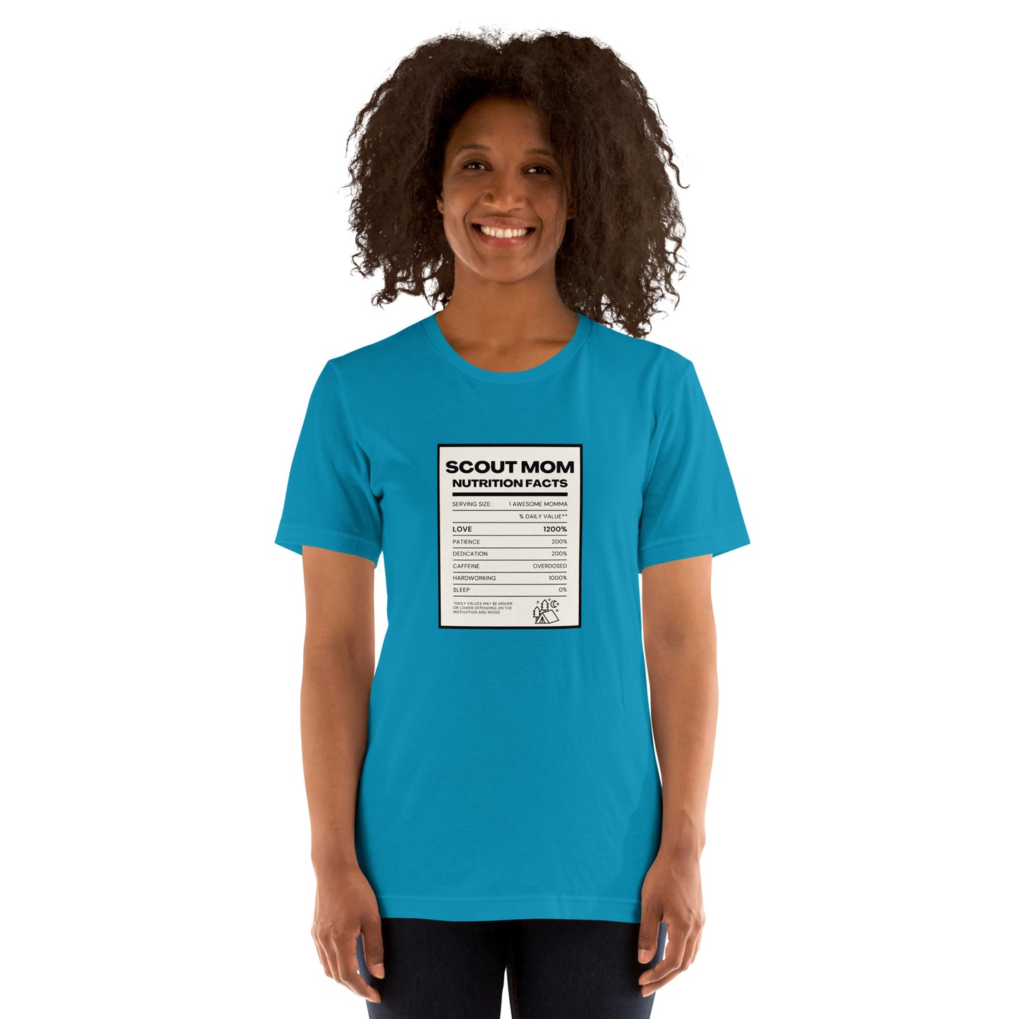 Scout Mom Nutritional Facts Unisex t-shirt