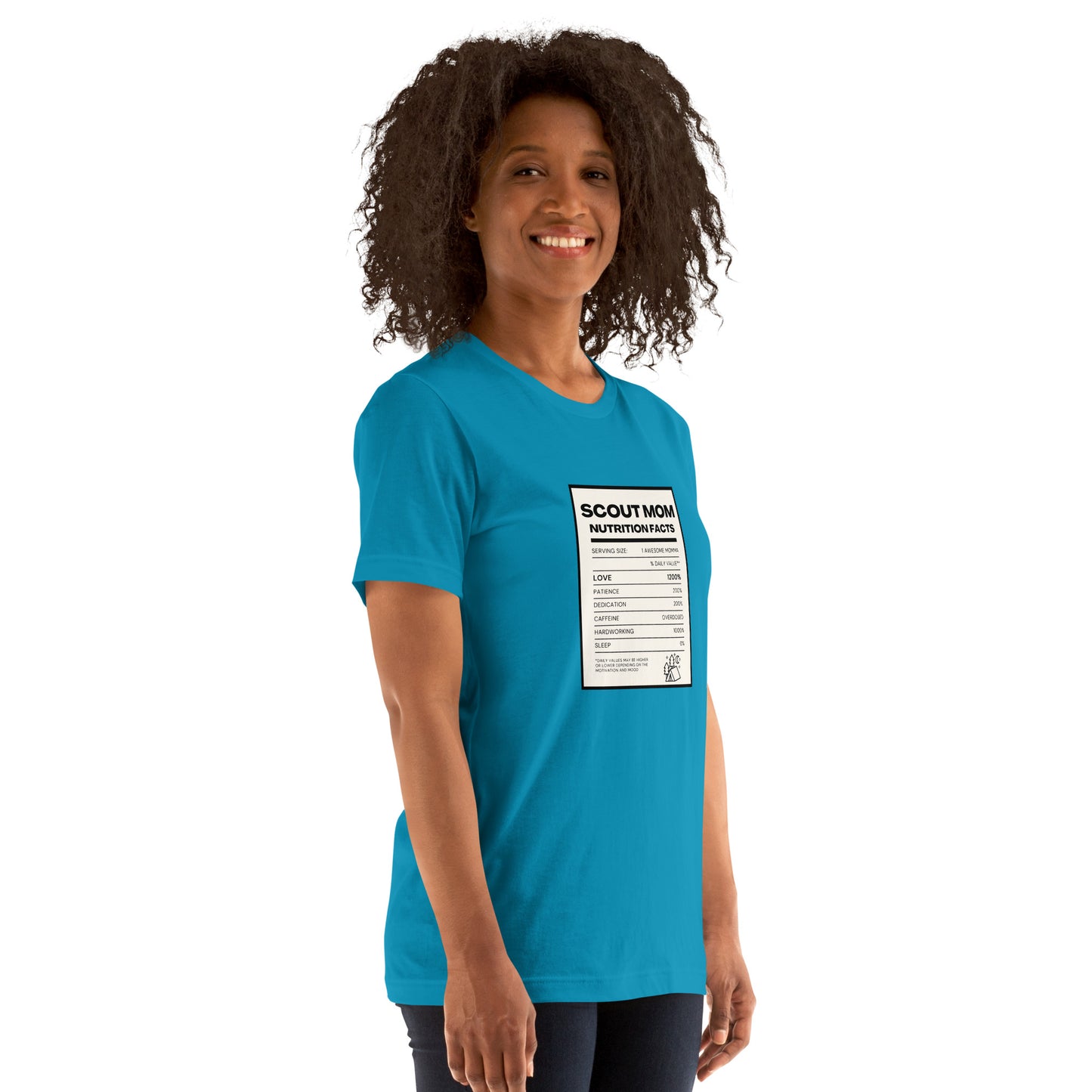 Scout Mom Nutritional Facts Unisex t-shirt