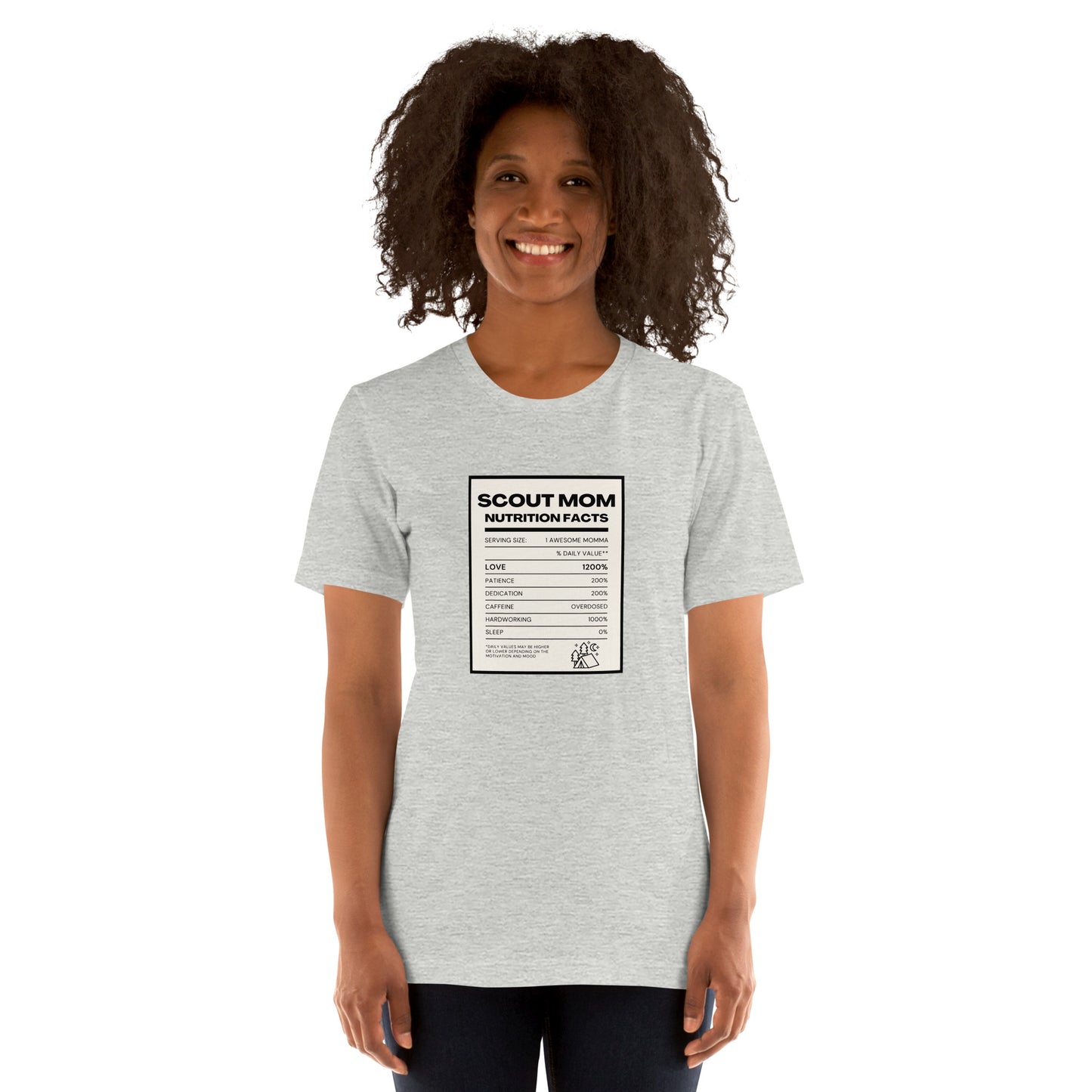 Scout Mom Nutritional Facts Unisex t-shirt