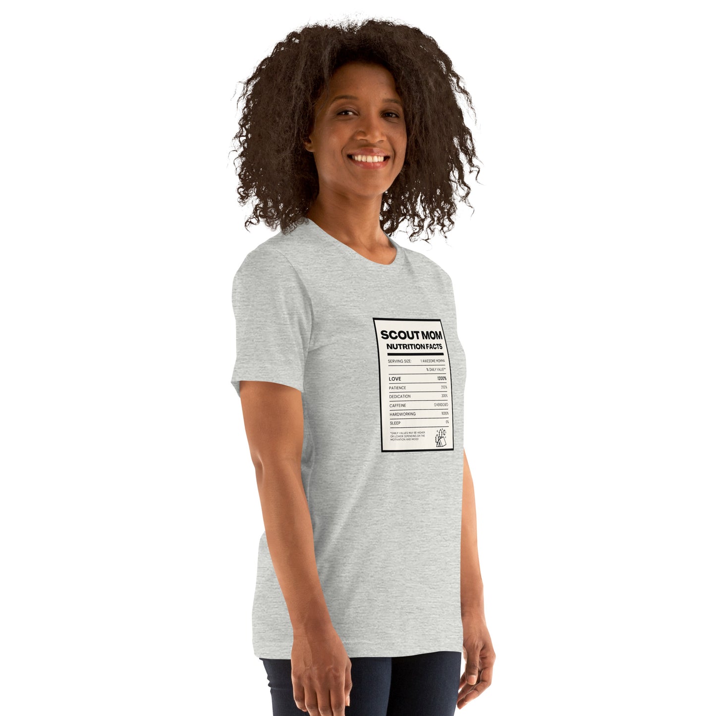 Scout Mom Nutritional Facts Unisex t-shirt