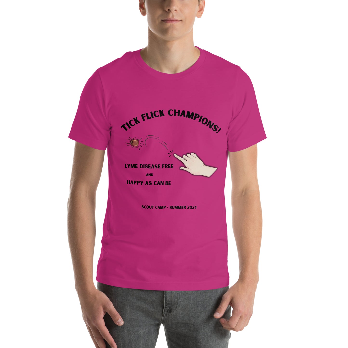 Tick Flick Champions of Summer Camp Unisex t-shirt