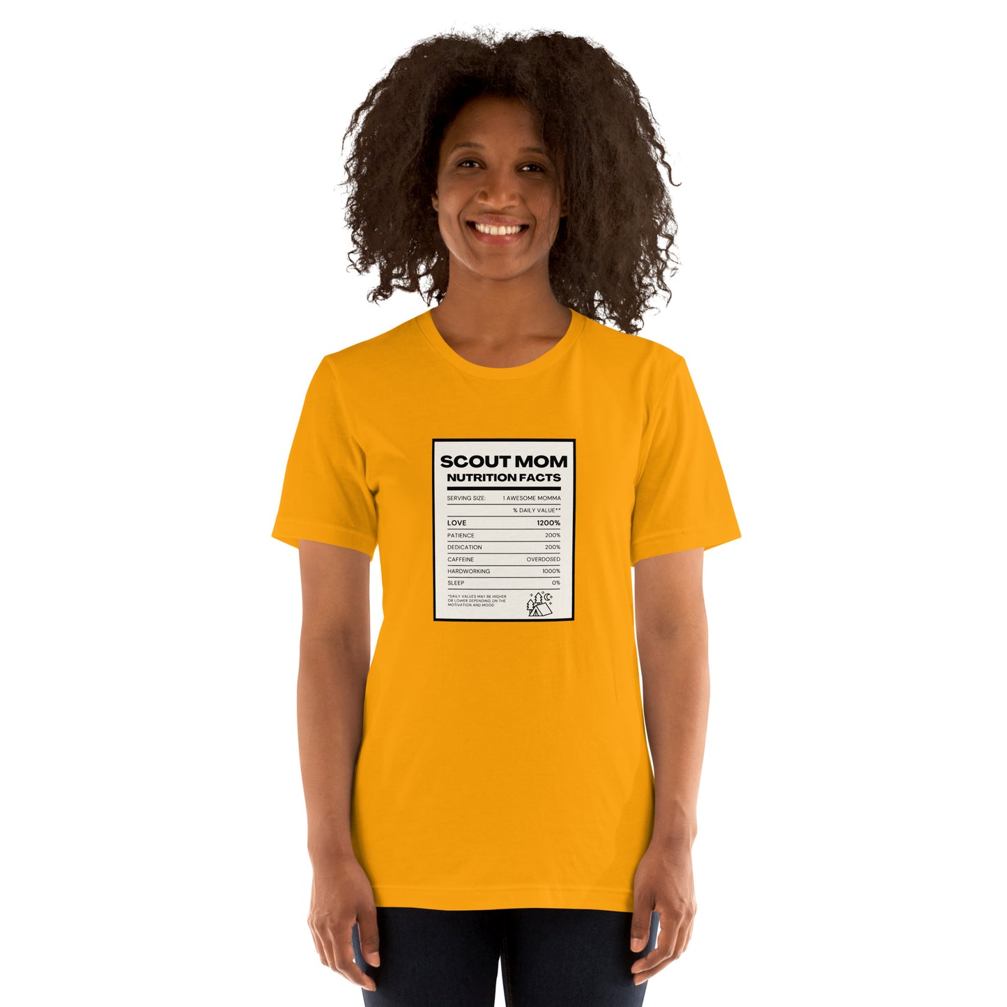 Scout Mom Nutritional Facts Unisex t-shirt