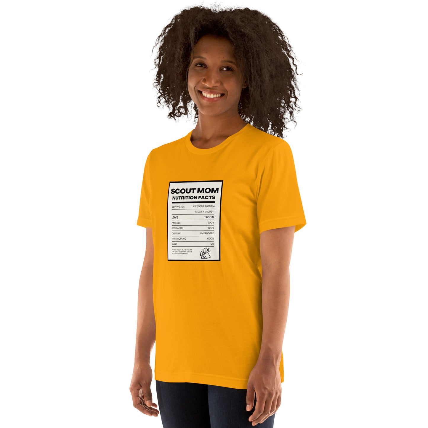 Scout Mom Nutritional Facts Unisex t-shirt