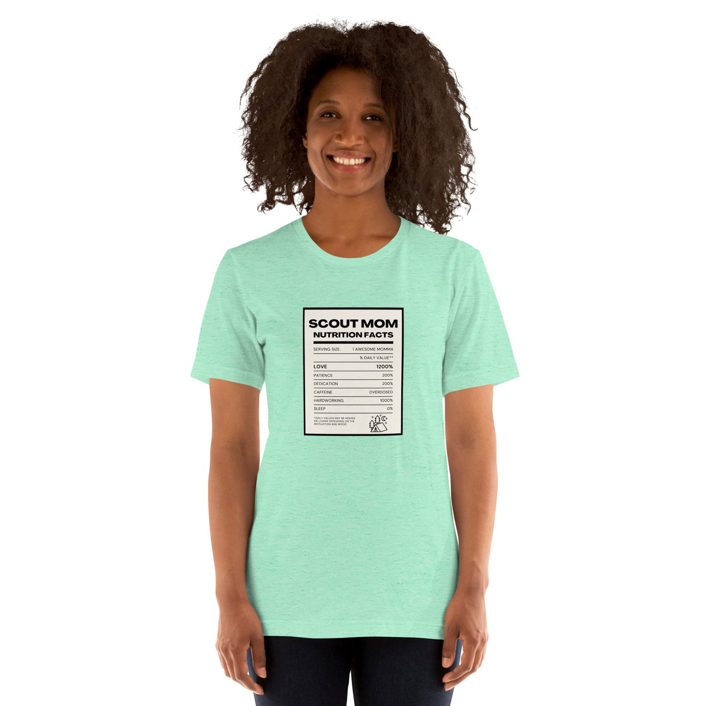 Scout Mom Nutritional Facts Unisex t-shirt