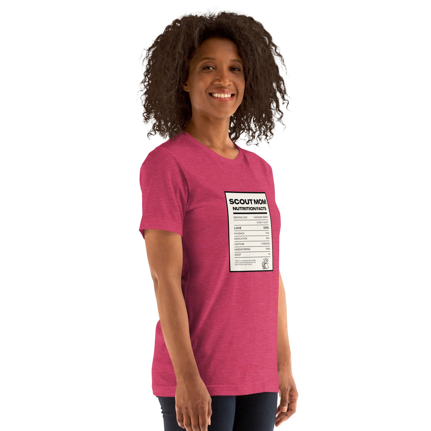 Scout Mom Nutritional Facts Unisex t-shirt