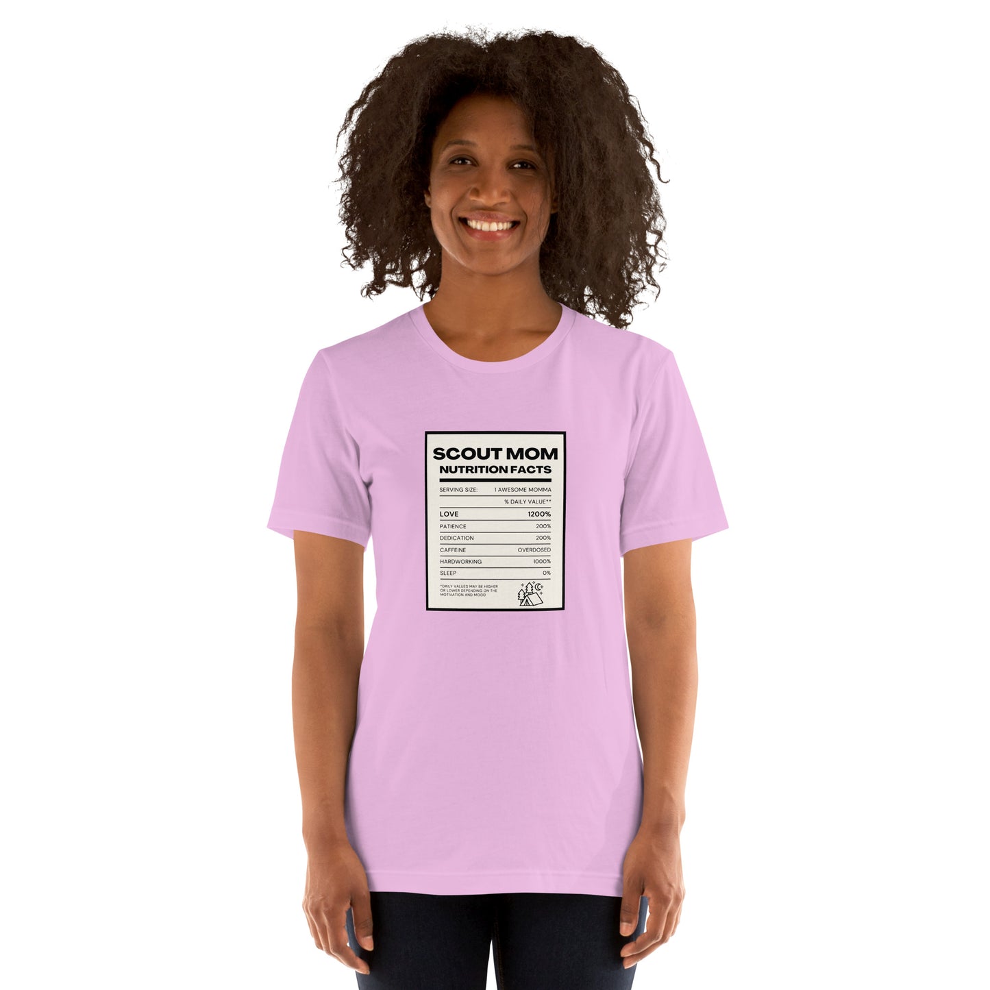 Scout Mom Nutritional Facts Unisex t-shirt