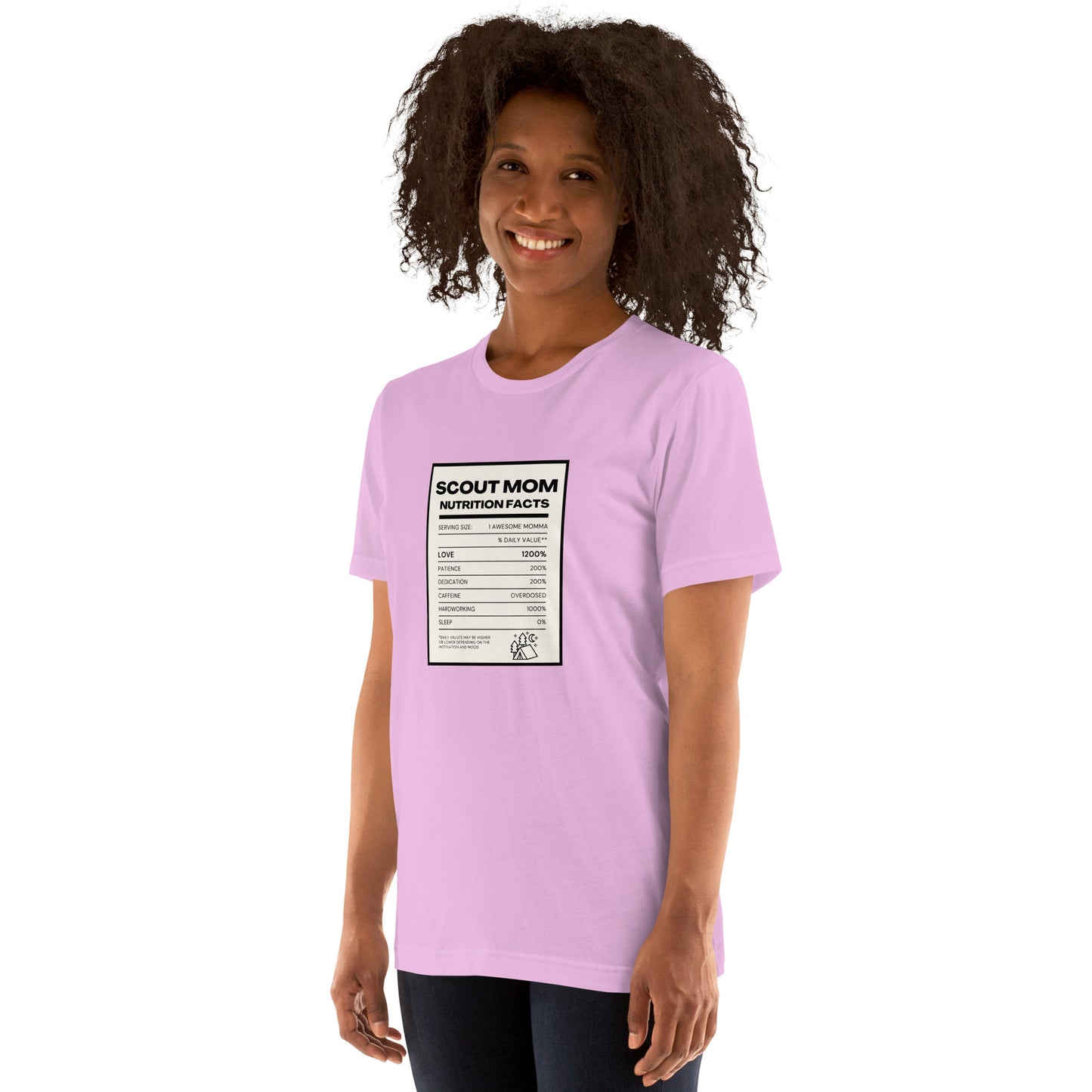 Scout Mom Nutritional Facts Unisex t-shirt