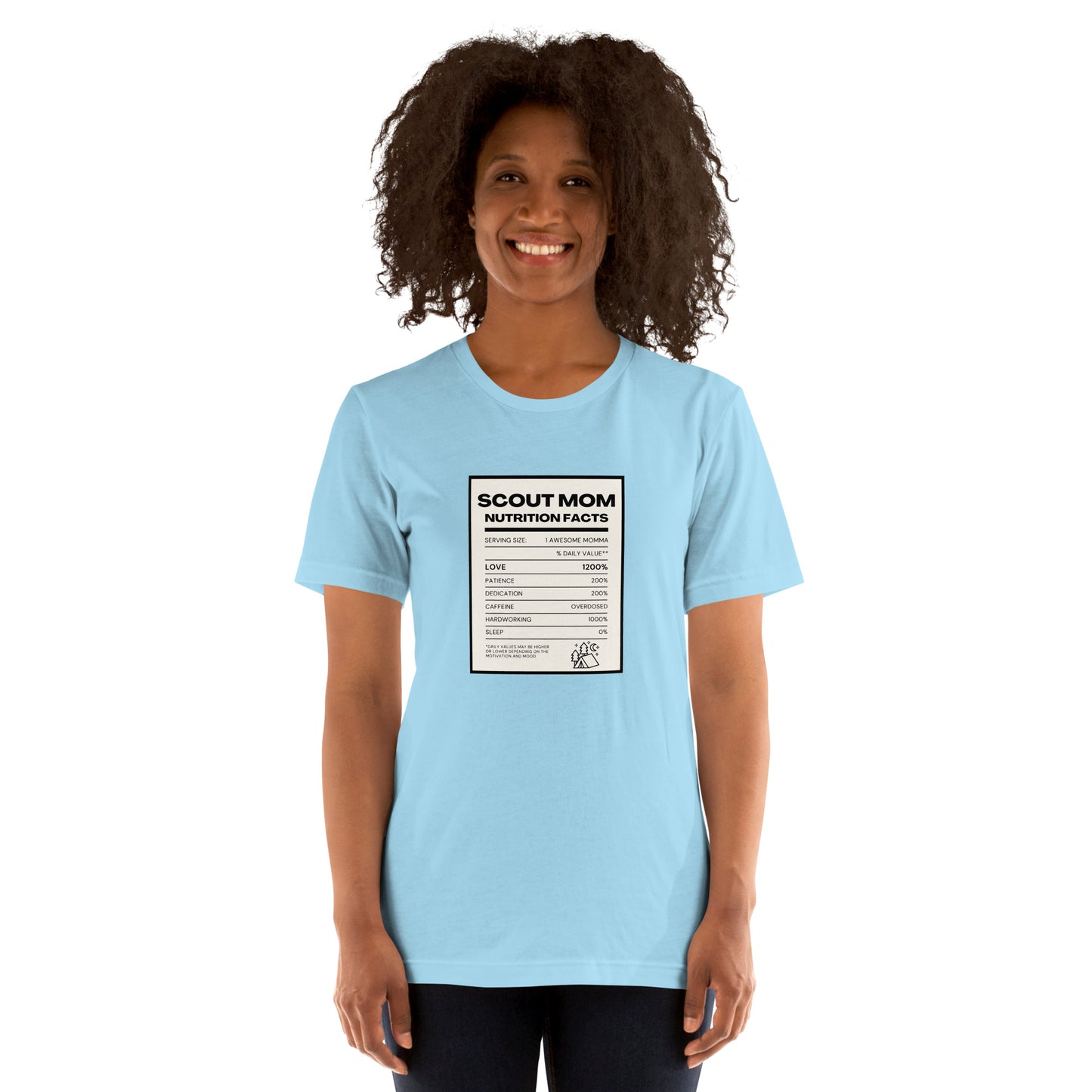 Scout Mom Nutritional Facts Unisex t-shirt