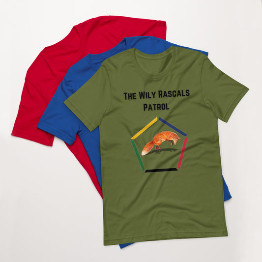 Fox Patrol - The Wily Rascals - Woodbadge - Unisex t-shirt