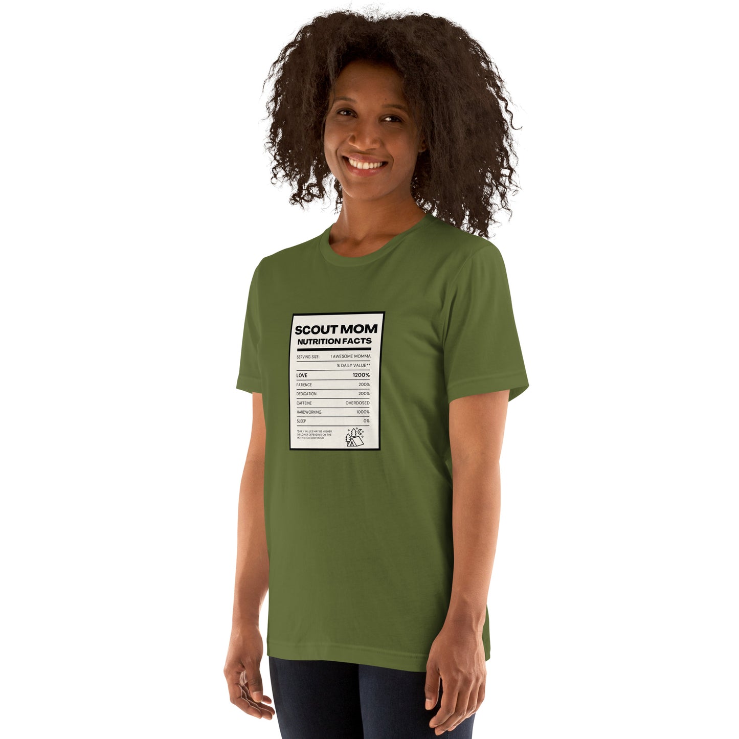 Scout Mom Nutritional Facts Unisex t-shirt