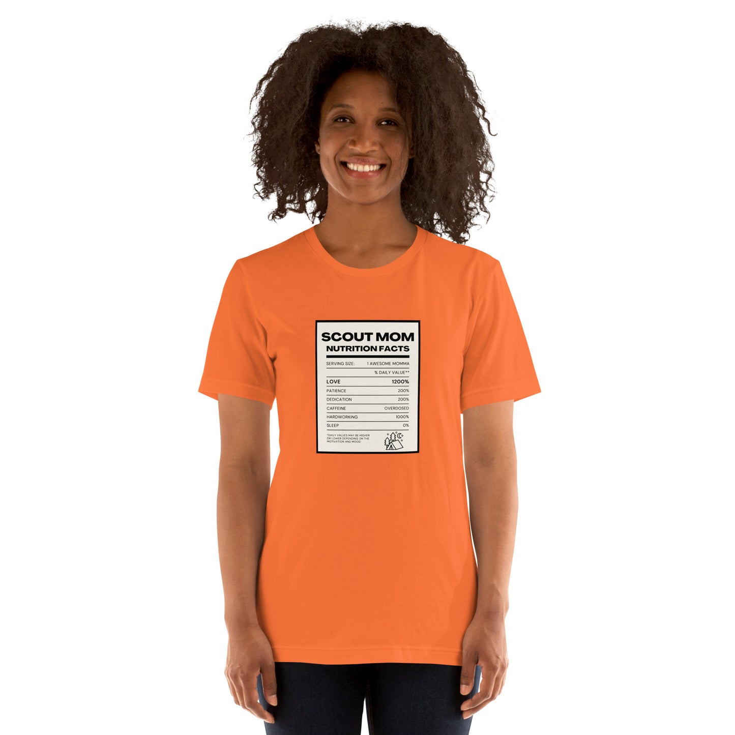 Scout Mom Nutritional Facts Unisex t-shirt