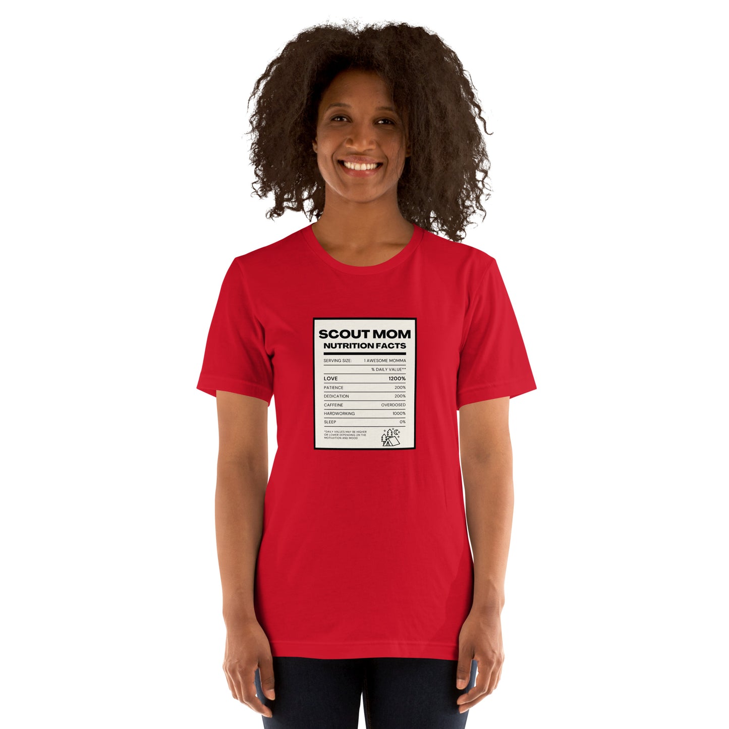 Scout Mom Nutritional Facts Unisex t-shirt