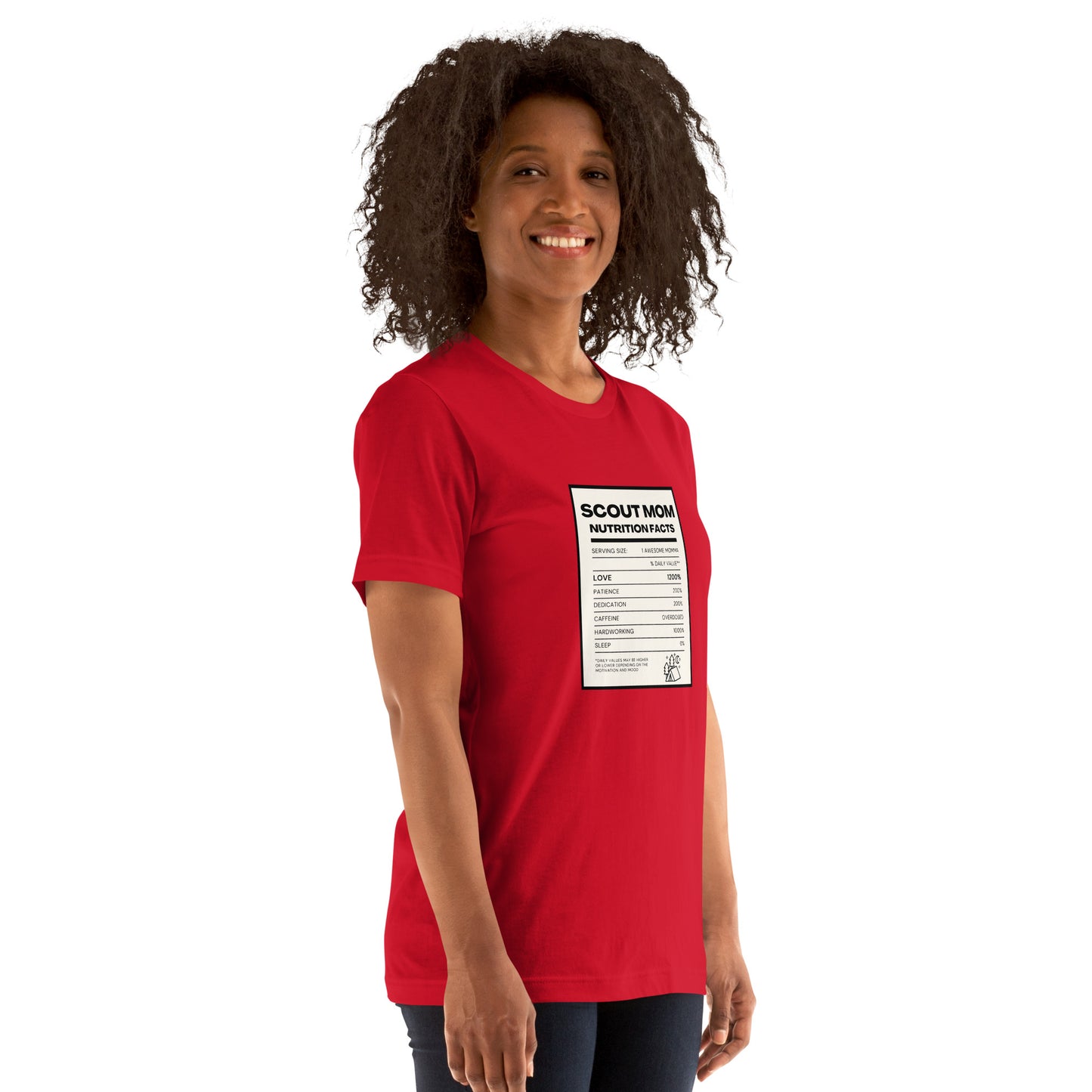 Scout Mom Nutritional Facts Unisex t-shirt