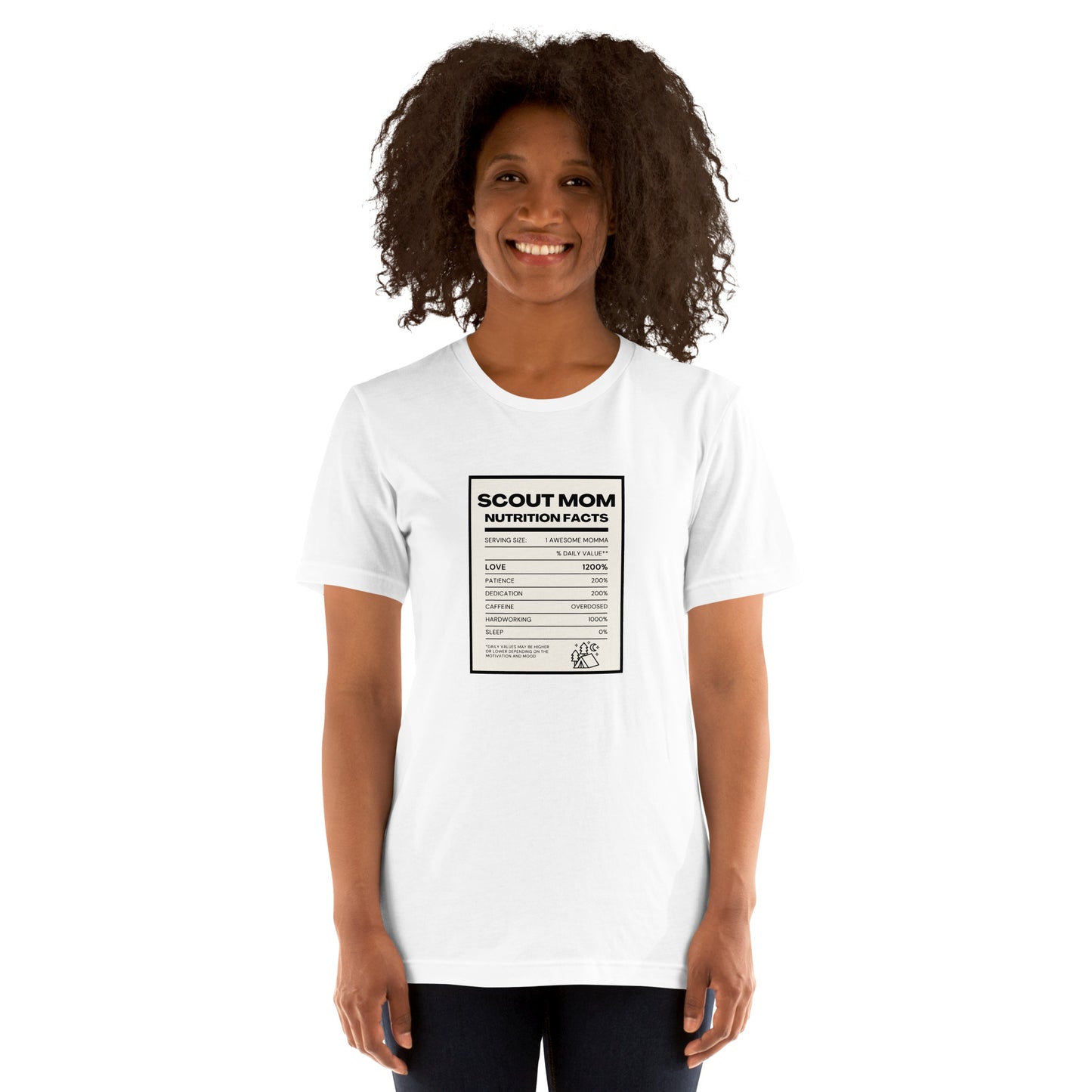 Scout Mom Nutritional Facts Unisex t-shirt