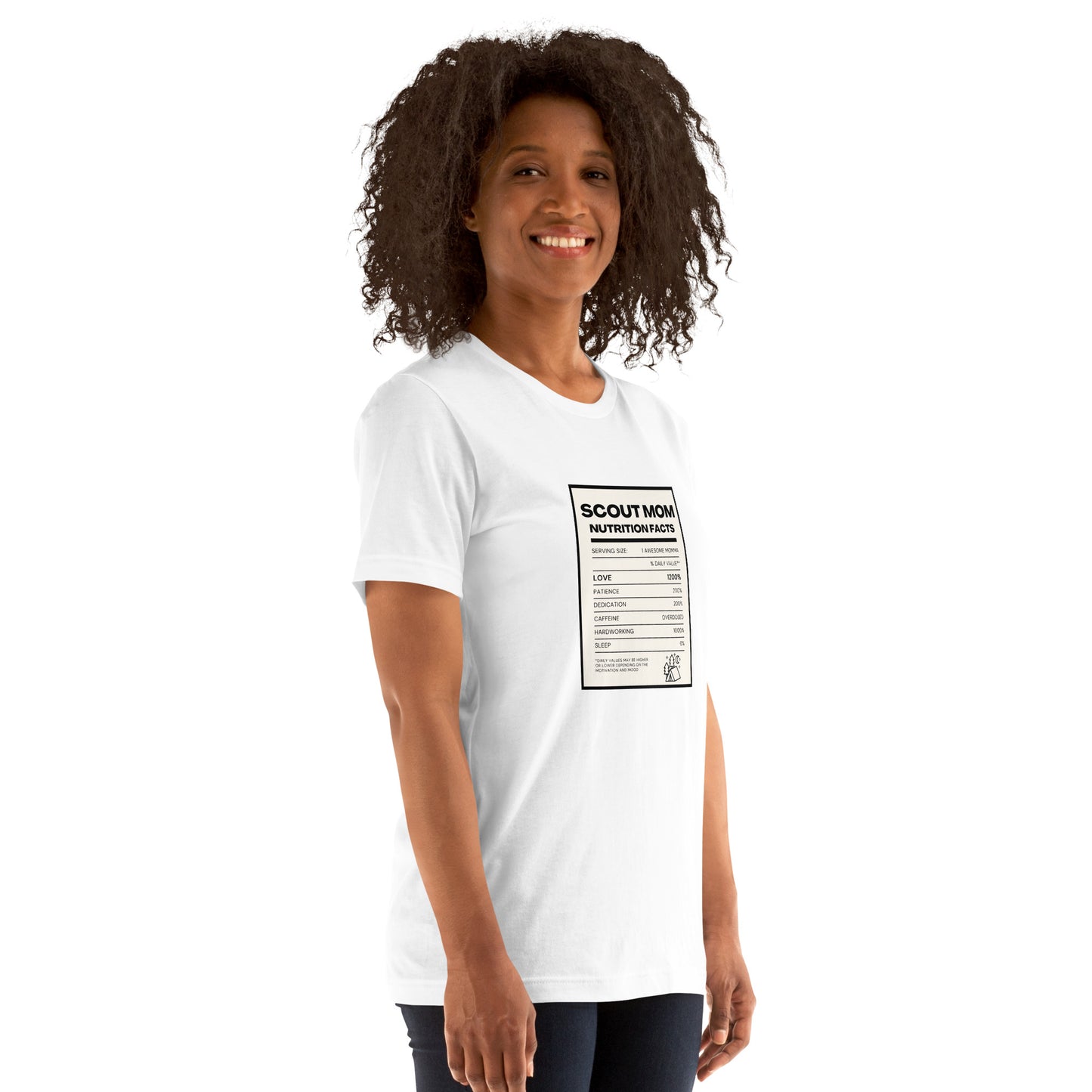 Scout Mom Nutritional Facts Unisex t-shirt