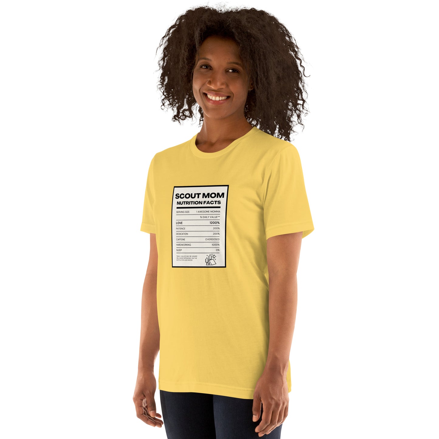 Scout Mom Nutritional Facts Unisex t-shirt