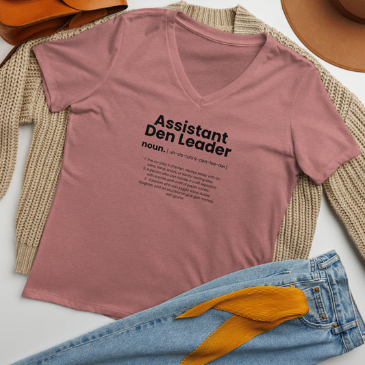 Assistant Den Leader Women’s relaxed v-neck t-shirt