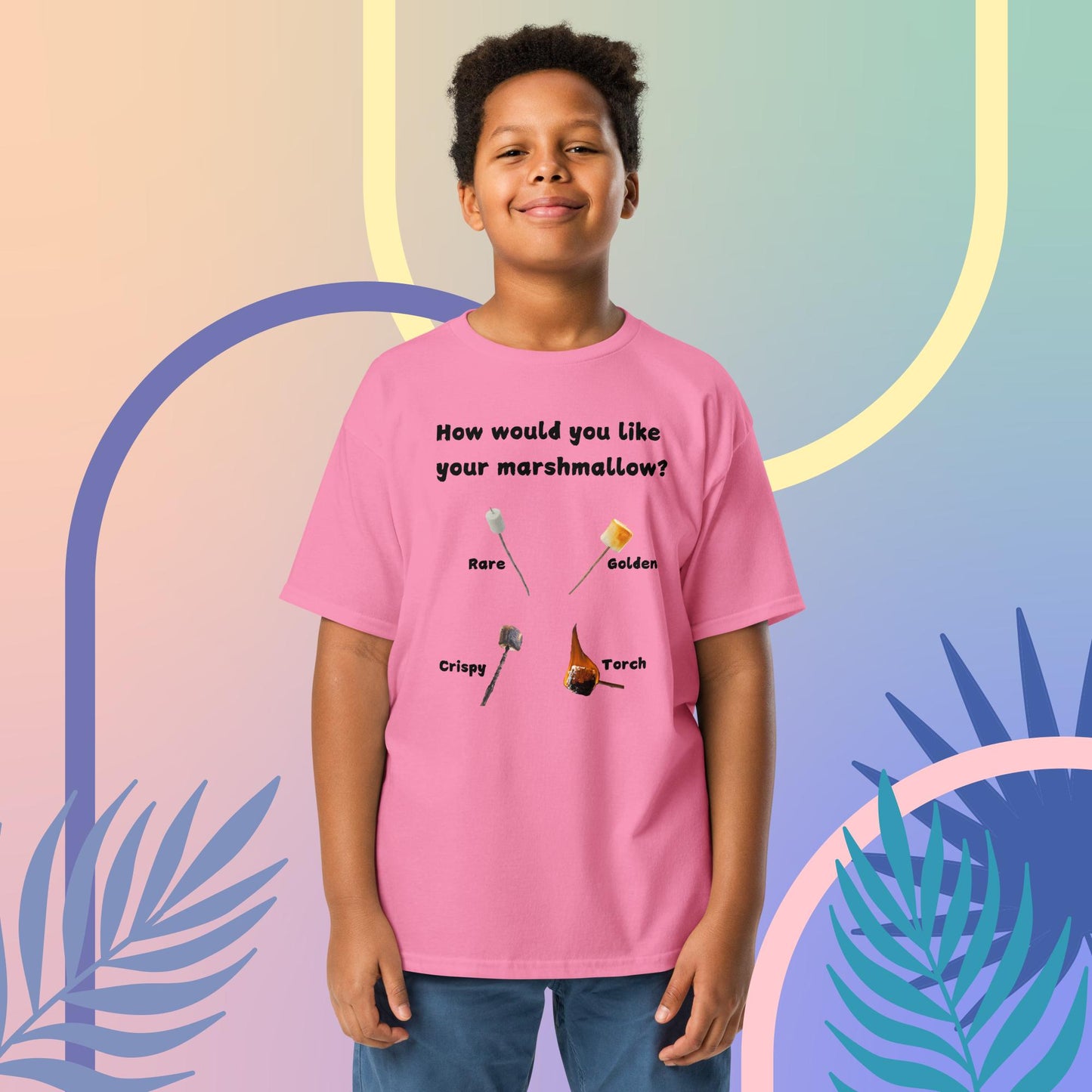 How would you like your s'more? Youth classic tee