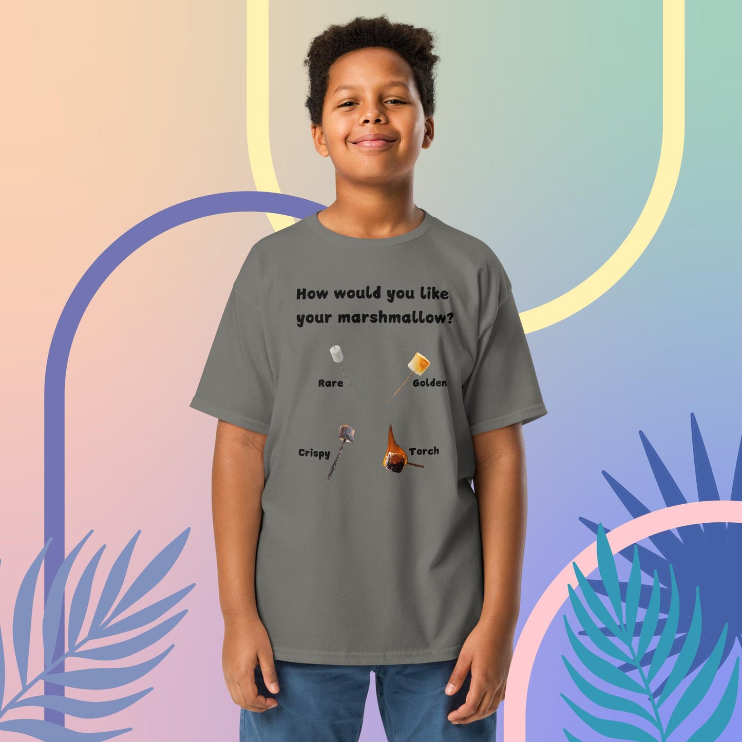 How would you like your s'more? Youth classic tee