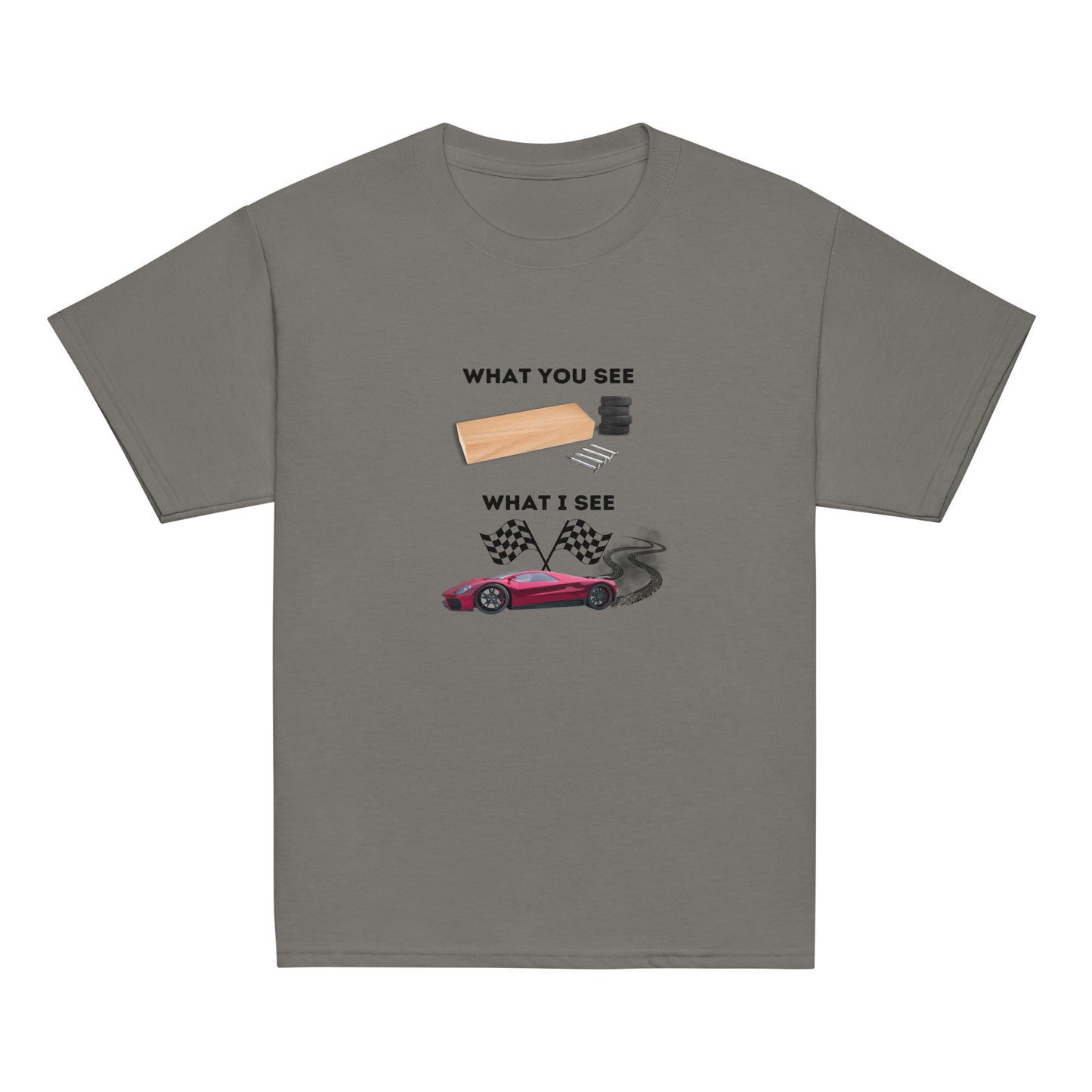 Pinewood Derby - What You See, What I See - Youth classic tee