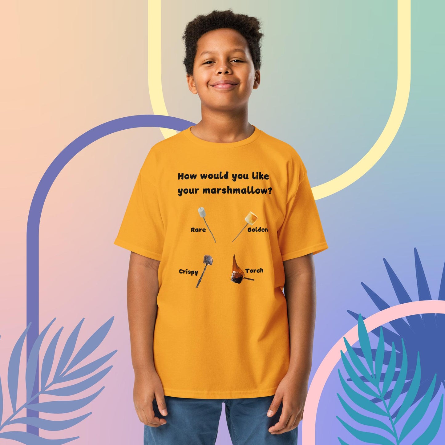 How would you like your s'more? Youth classic tee