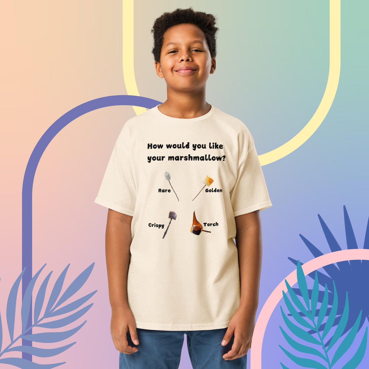 How would you like your s'more? Youth classic tee