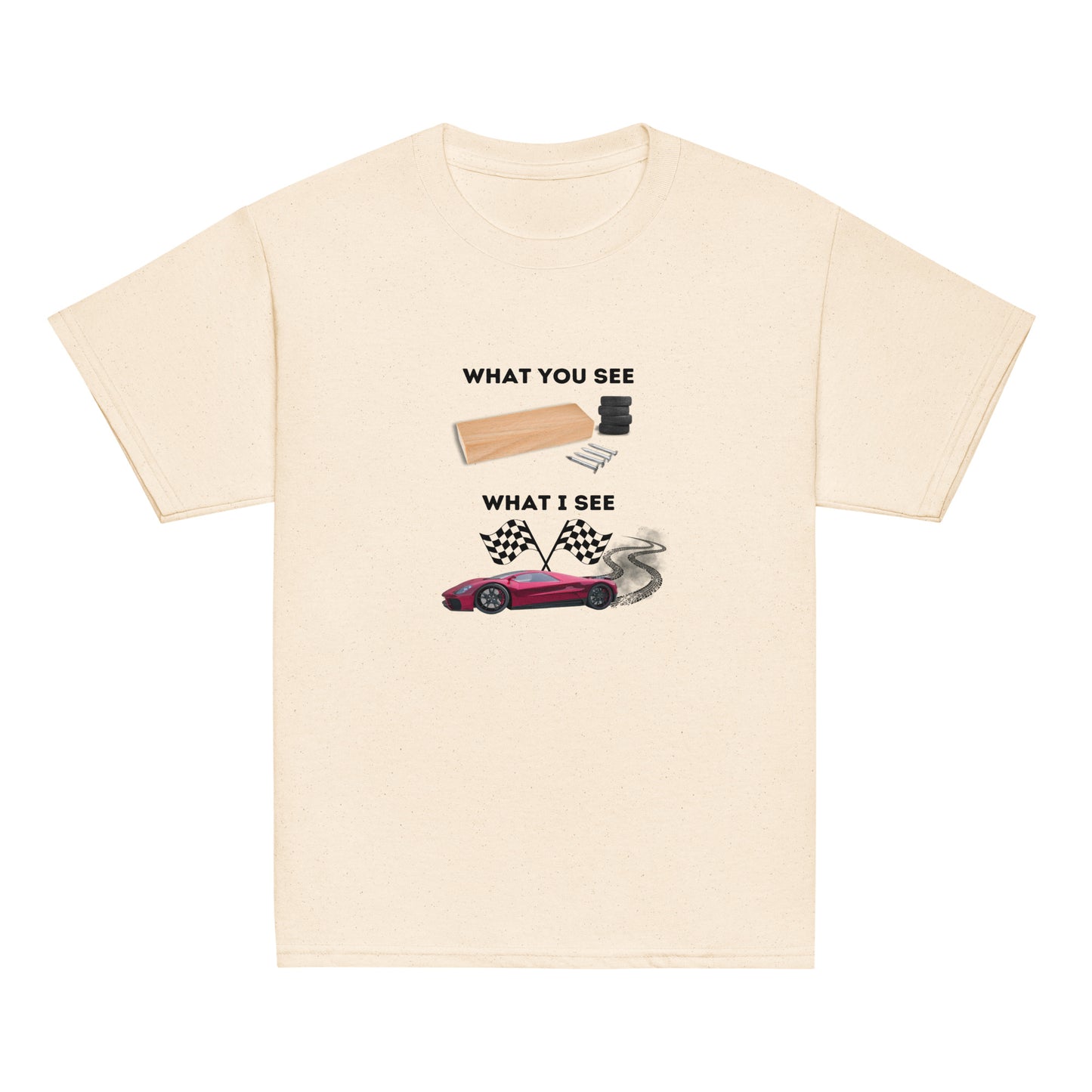 Pinewood Derby - What You See, What I See - Youth classic tee