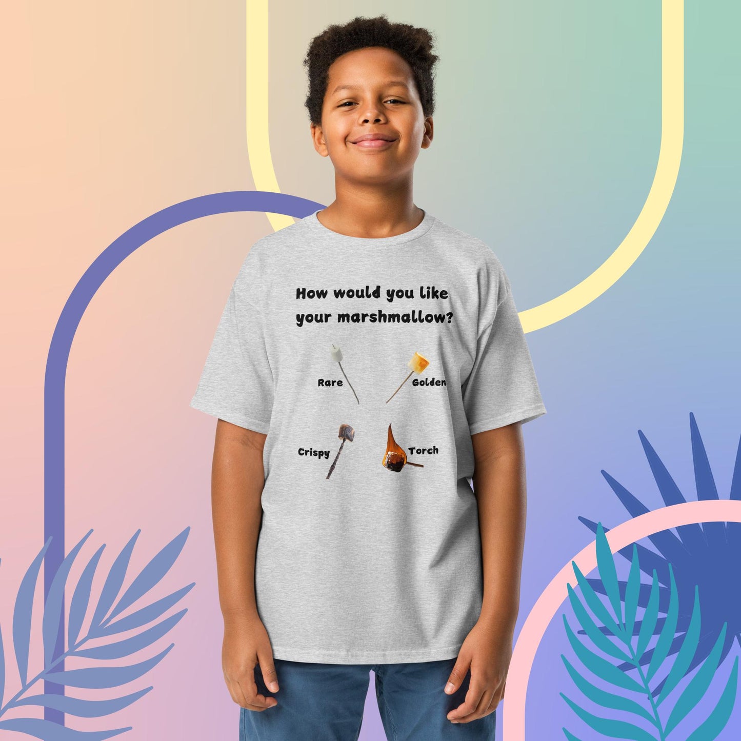 How would you like your s'more? Youth classic tee